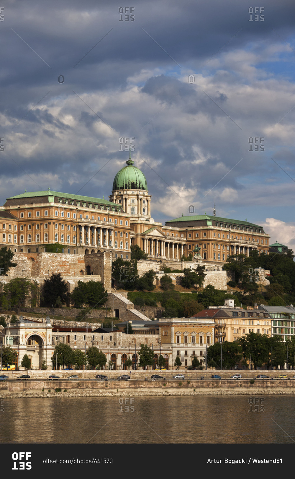 Hungary- Budapest- Buda Castle at Danube River