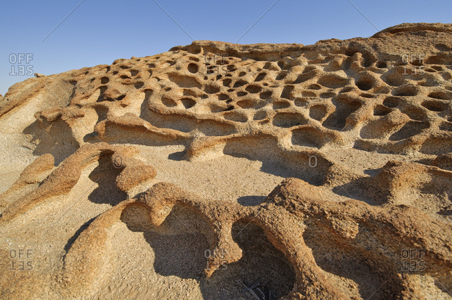 Eroded granite rocks in the Namib-Naukluft National Park, Namibia, Africa