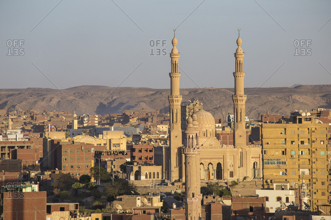 View of Aswan skyline, Aswan, Upper Egypt, Egypt, North Africa, Africa