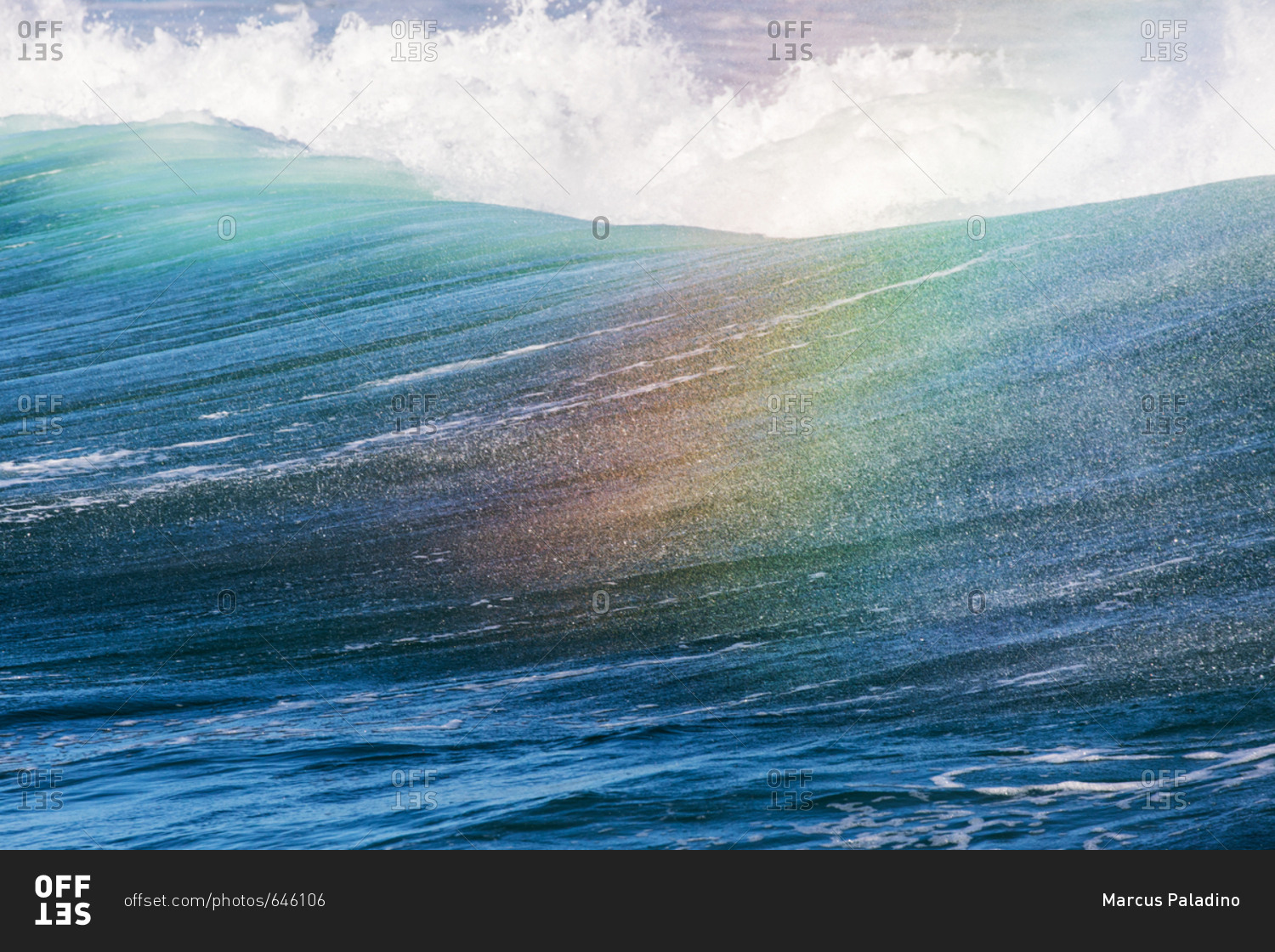 colorful wave crashing