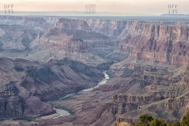 Scenic view of the Grand Canyon of the Colorado River from Desert View