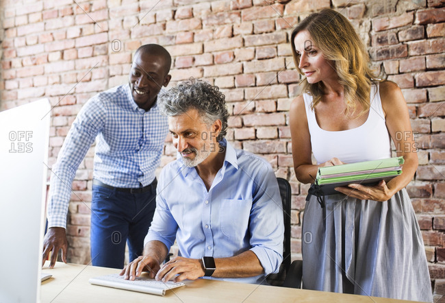 Brick Office Desk Stock Photos Offset