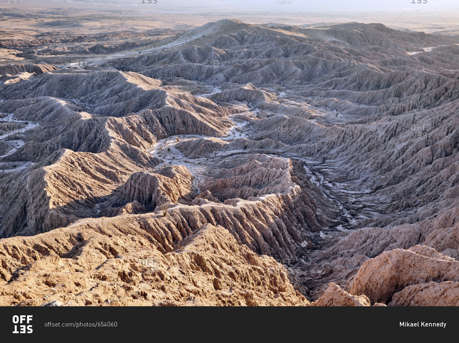Scenic view of barren mountain ranges stock photo OFFSET