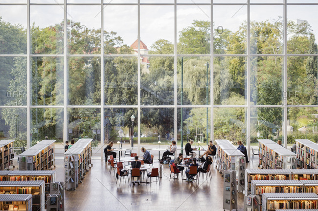 Malmo, Sweden - September 11, 2016: Malmo City Library