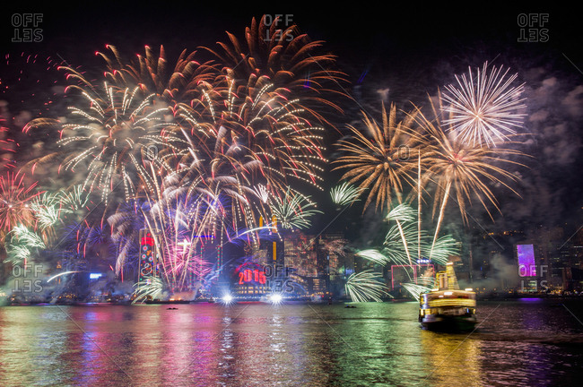 Hong Kong New Year fireworks display