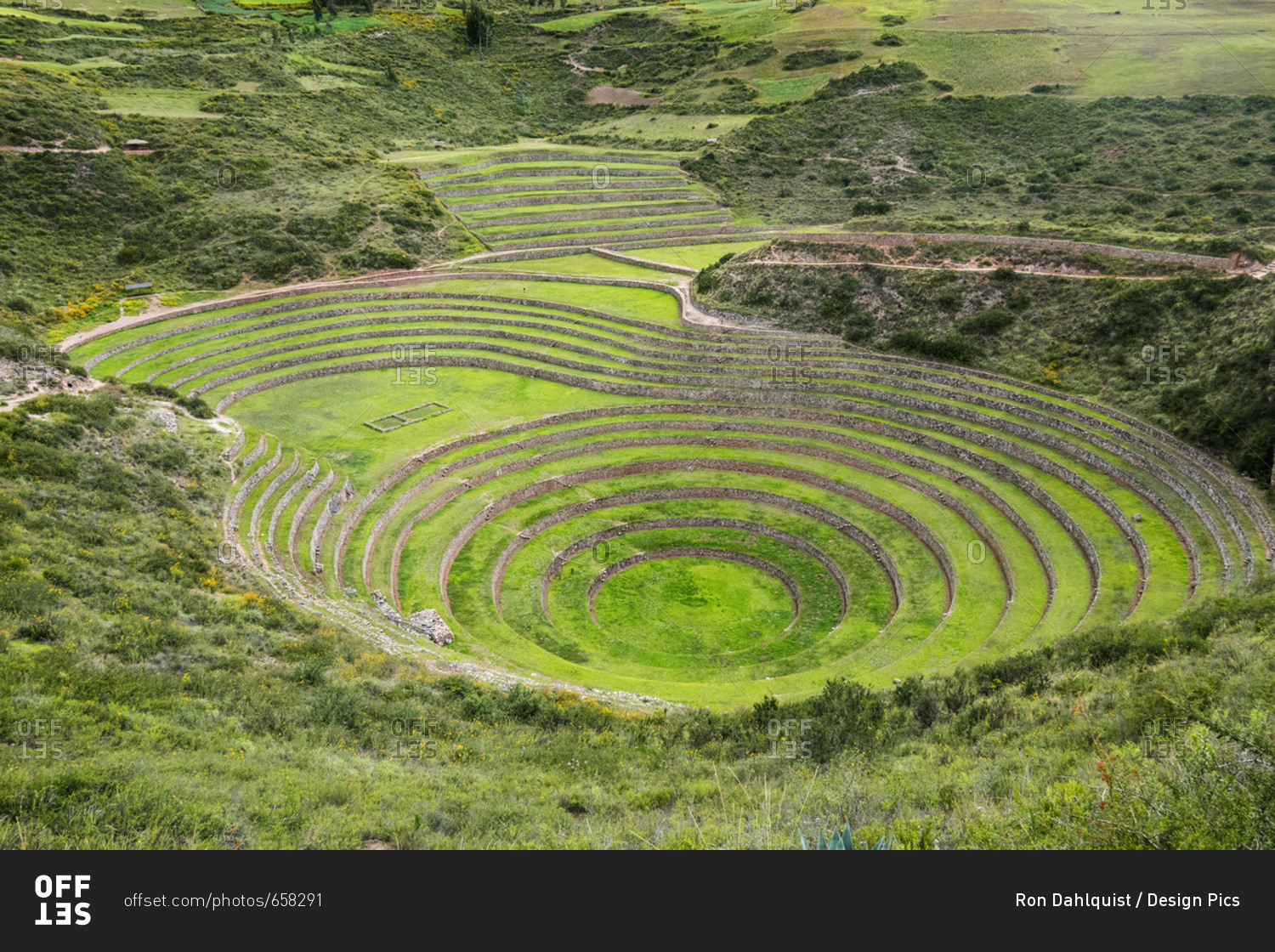 Moray Ruins In The Sacred Valley, Archaeological Site; Cuzco, Peru ...