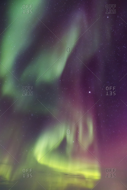 Northern Lights Dance In Clear Skies Above Barrow, Arctic Alaska; Alaska, United States Of America