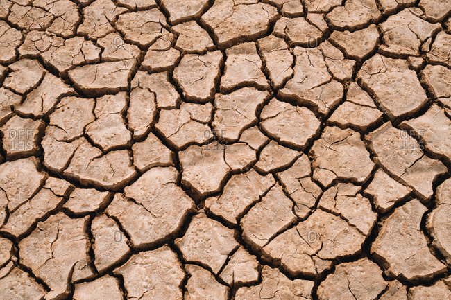 High angle view of desert