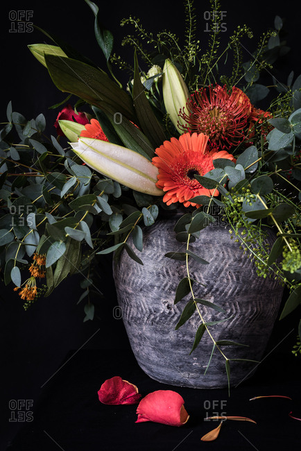 Floral arrangement in vase