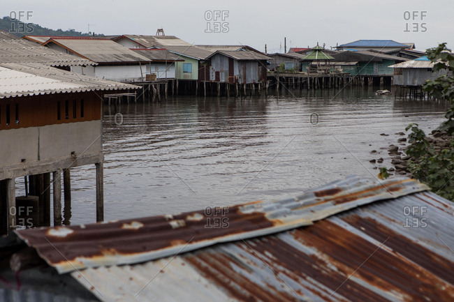 Stilt houses on the island of Koh Kood, Thailand