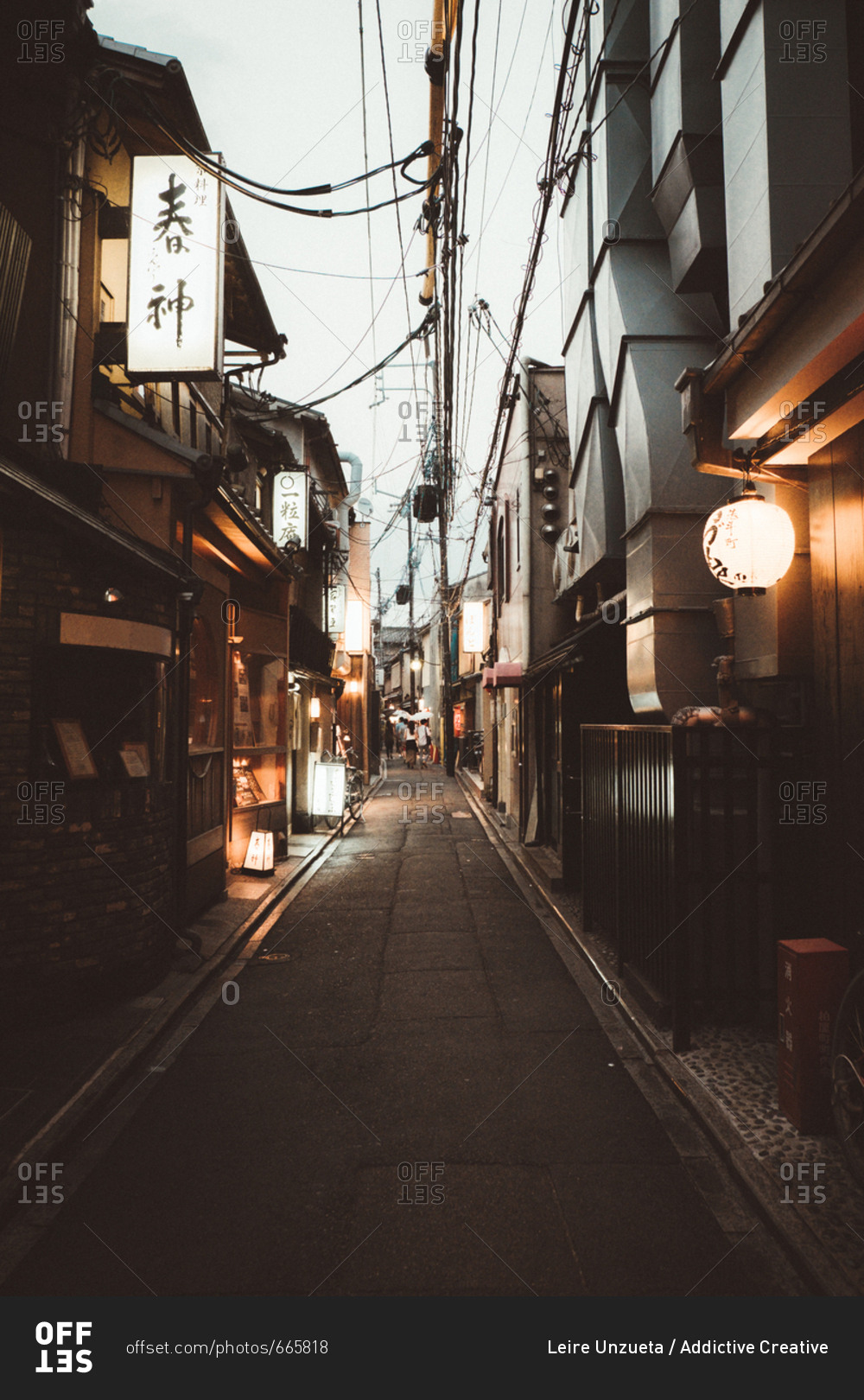 Japan September 5 17 Perspective View To Road And Small Traditional Houses In Asian Town Stock Photo Offset
