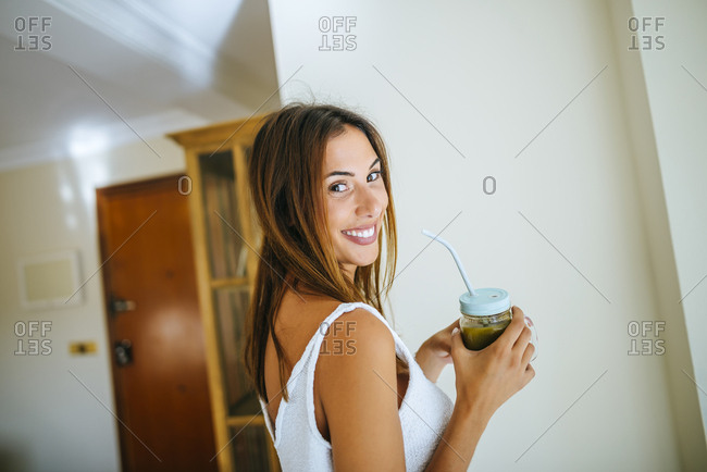 Laughing Woman in Panties and Shirt Stock Photo - Image of hilarious,  white: 24347096