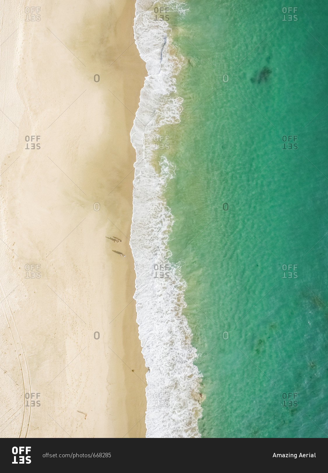 Aerial view of Victoria Beach in Laguna Beach, California, USA.