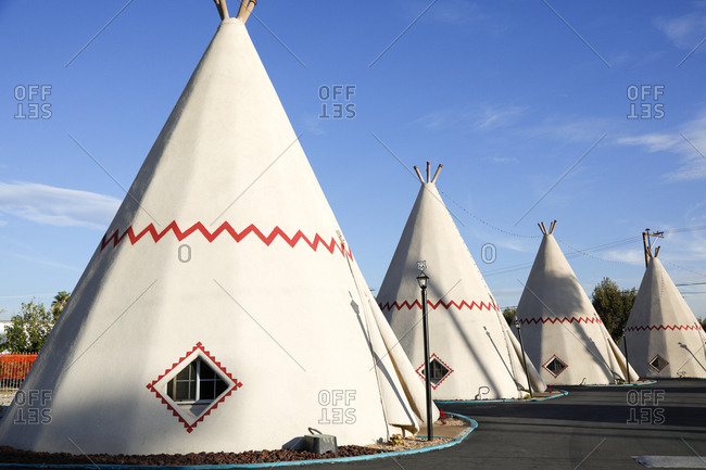 Teepees on Route 66 historic motel
