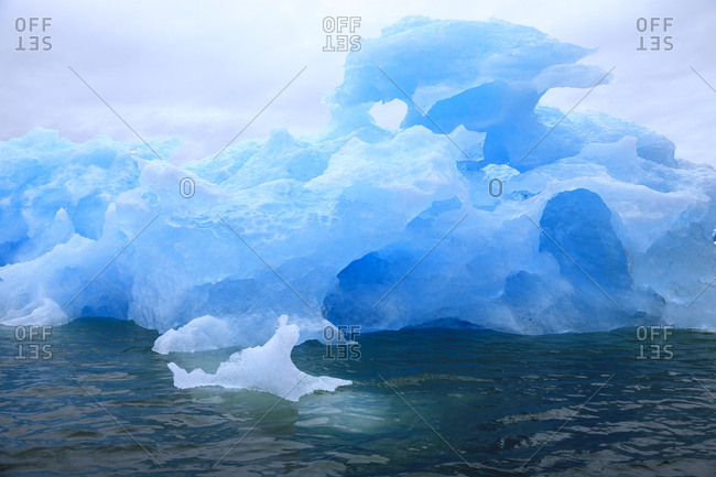 Le Conte Glacier area, Southernmost Tidewater glacier in United States, near Petersburg, Southeast Alaska, Inside Passage