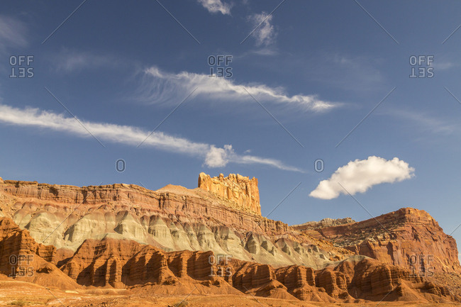 USA, Utah, Capitol Reef National Park, Rock formations