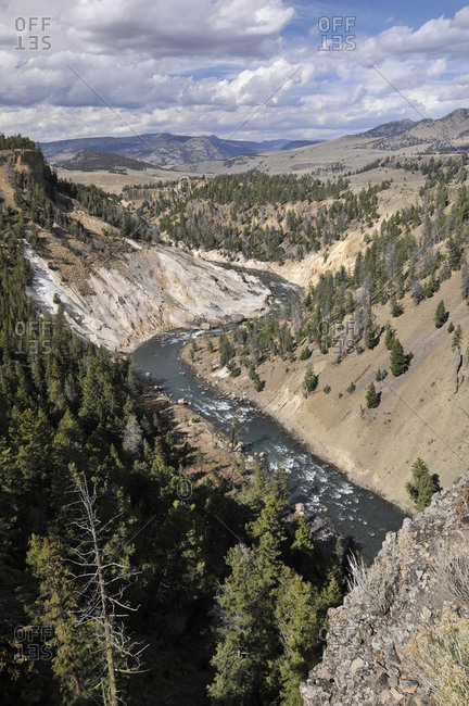 Yellowstone National Park, Wyoming, USA, A scenic view of the Yellowstone River