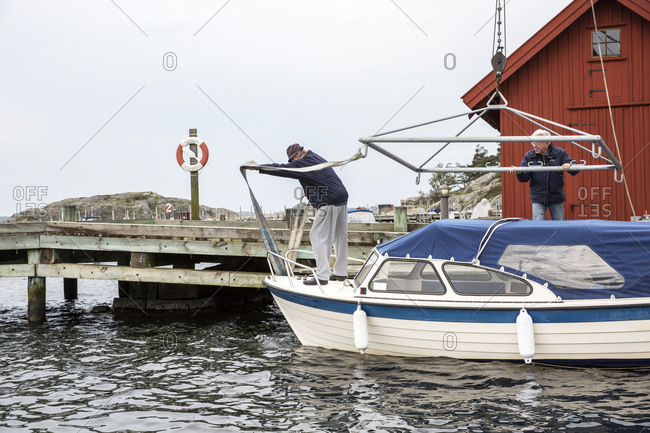 Taking boat out of water