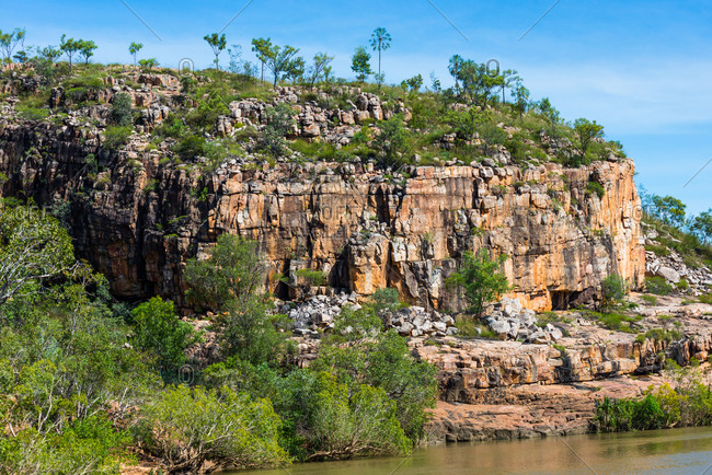 Rugged terrain at Katherine Gorge, Nitmiluk National Park, Northern Territory, Australia, Pacific