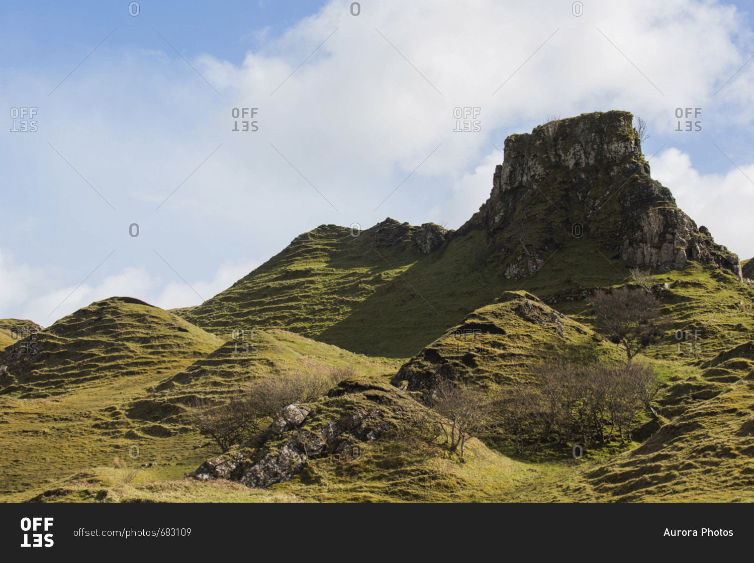 Fairy Glen scenery, Isle of Skye, Scotland, UK