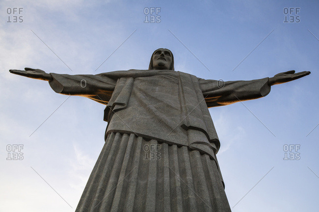 April 6, 2018: Low Angle View Of Christ The Redeemer Statue; Rio De Janeiro, Brazil