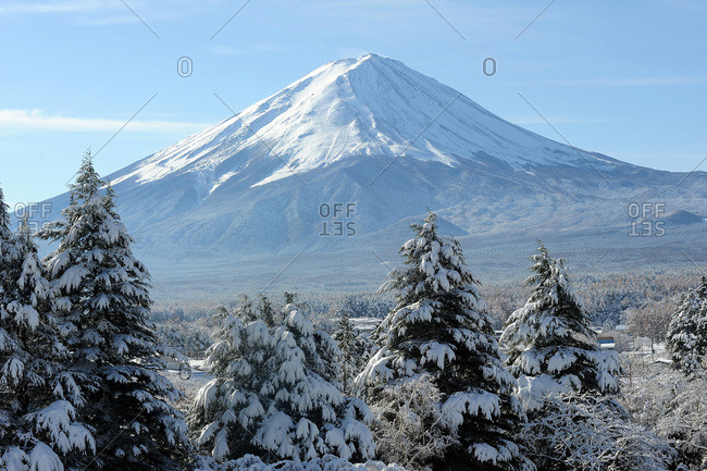 Fuji Snow Stock Photos Offset