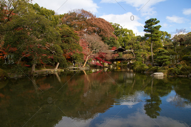 The gardens of Shosei-en, Kyoto, Japan, Asia