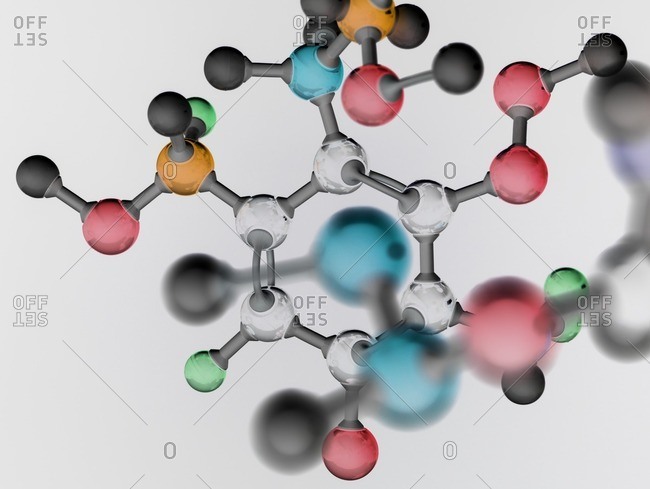 Molecular research, conceptual image