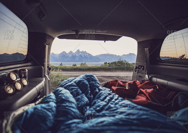 A Room With A View Camping In The Back Of The Car On Shadow