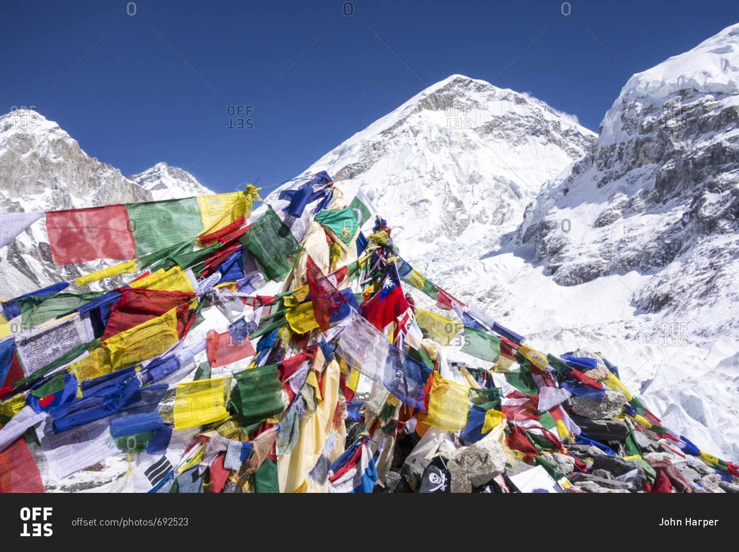 Prayer flags, Everest Base Camp, Nepal