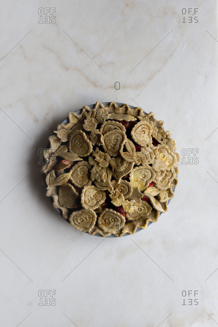 Strawberry Rhubarb Pie, Gluten-free