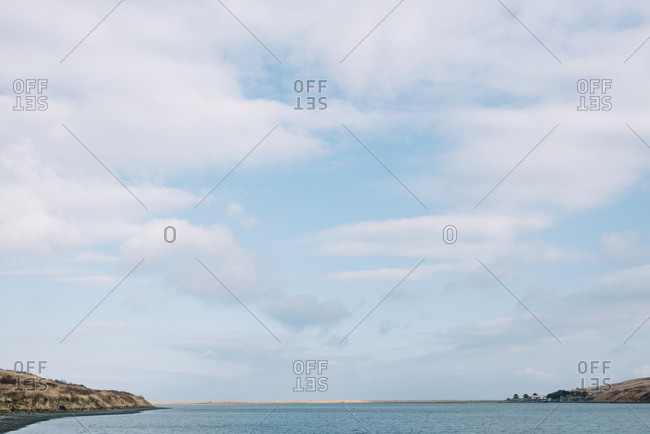 Landscape along the Alaskan coastline in Karluk