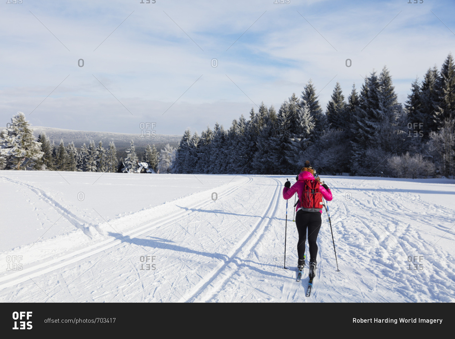 Cross country ski location, Liberec, Czech Republic, Europe