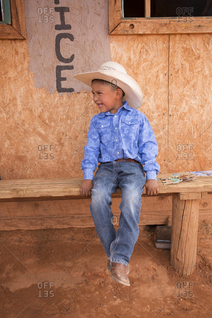 boy in cowboy boots