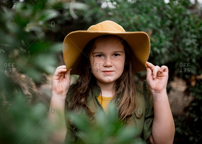 girls felt floppy hat