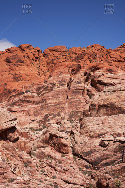 Texture of rock formation in Red Rock Canyon National Conservation Area, Nevada