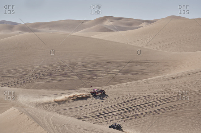 Dune buggy racing in the Imperial Sand Dunes, California