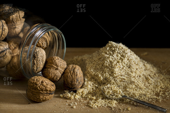 Whole Walnuts & Ground Walnuts.