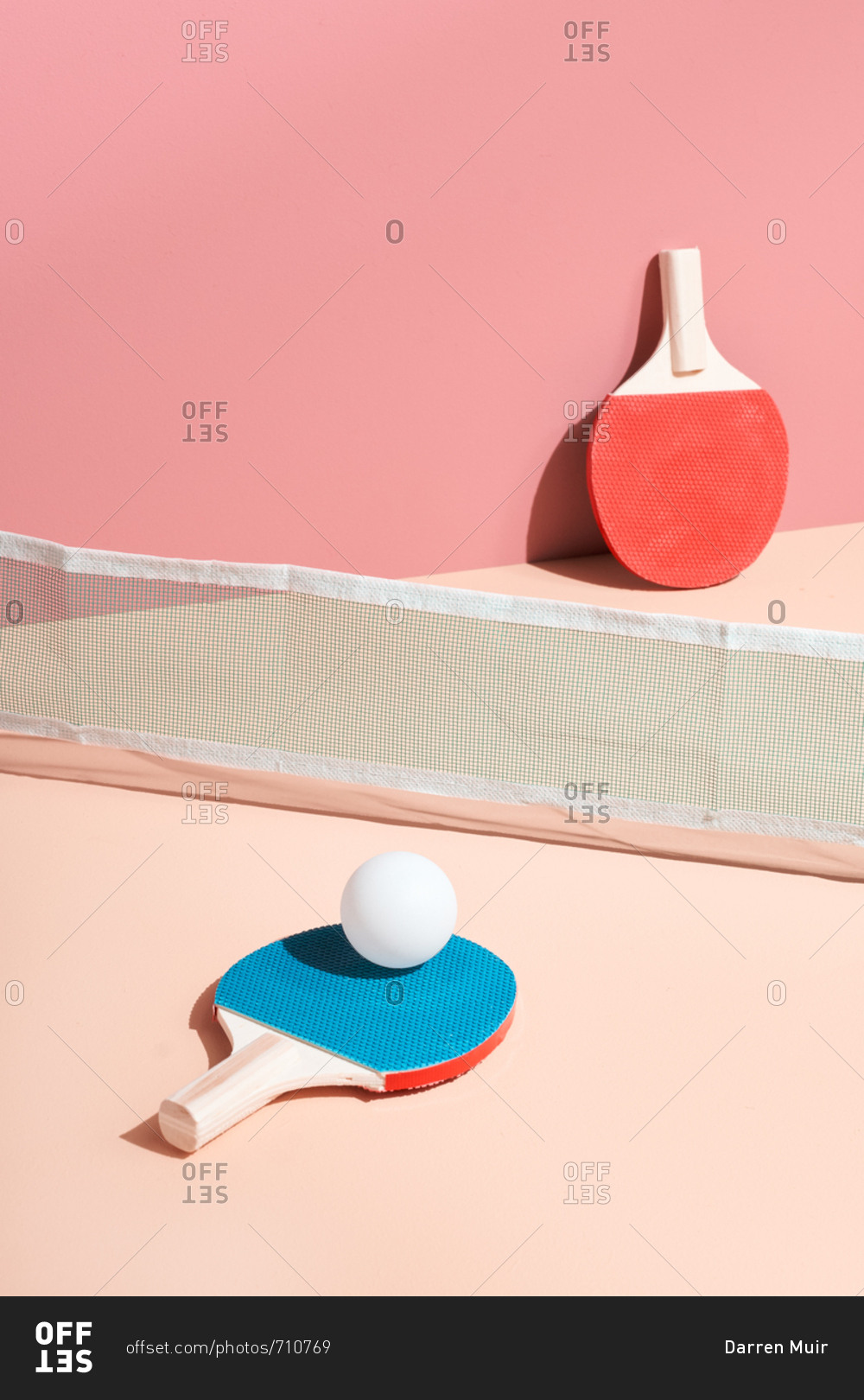 Pink ping pong table
