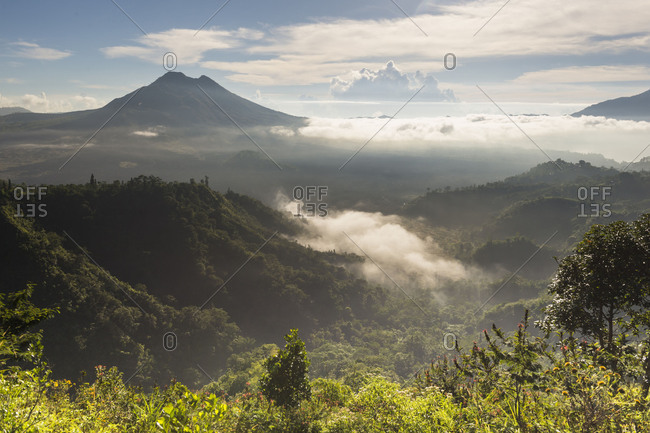 The Gunung Batur and the Danau Batur