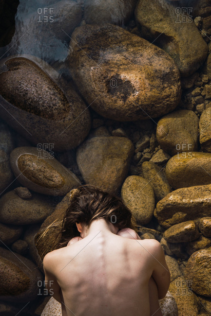 Pebbles Nude - naked stock photos - OFFSET