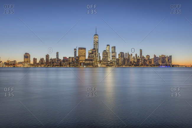 USA- New York City- Manhattan- New Jersey- cityscape