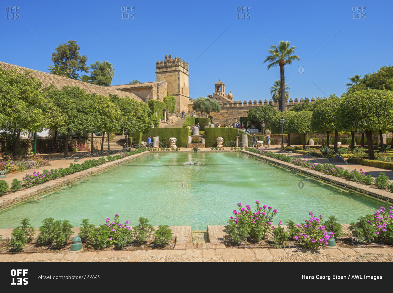 Cordoba, Andalucia, Spain - September 9, 2016: Gardens of the Alcazar ...