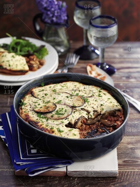 Vegetarian moussaka from the Offset Collection
