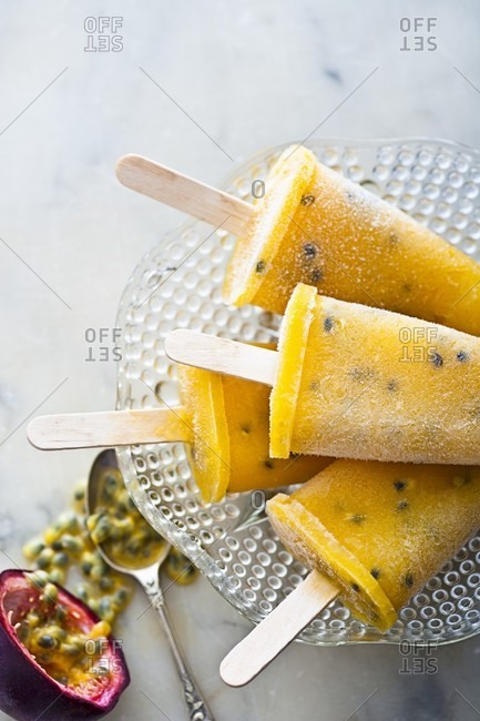 Mango Ice Cream Stock Photos Offset