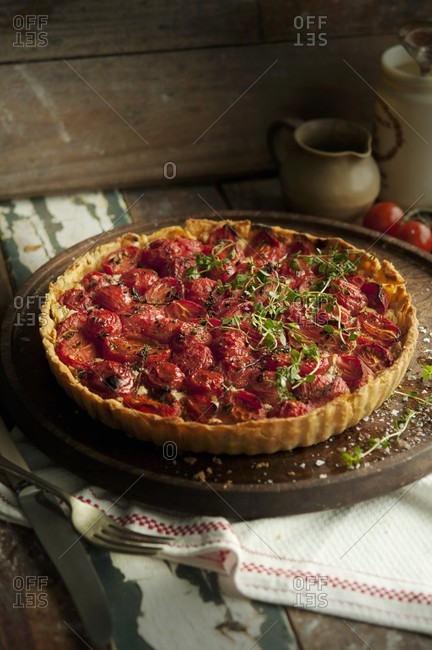 Tomato tart with thyme - Offset