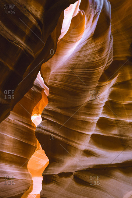 Lights and shadows in Upper Antelope Canyon, Navajo Tribal Park, Arizona, United States of America, North America