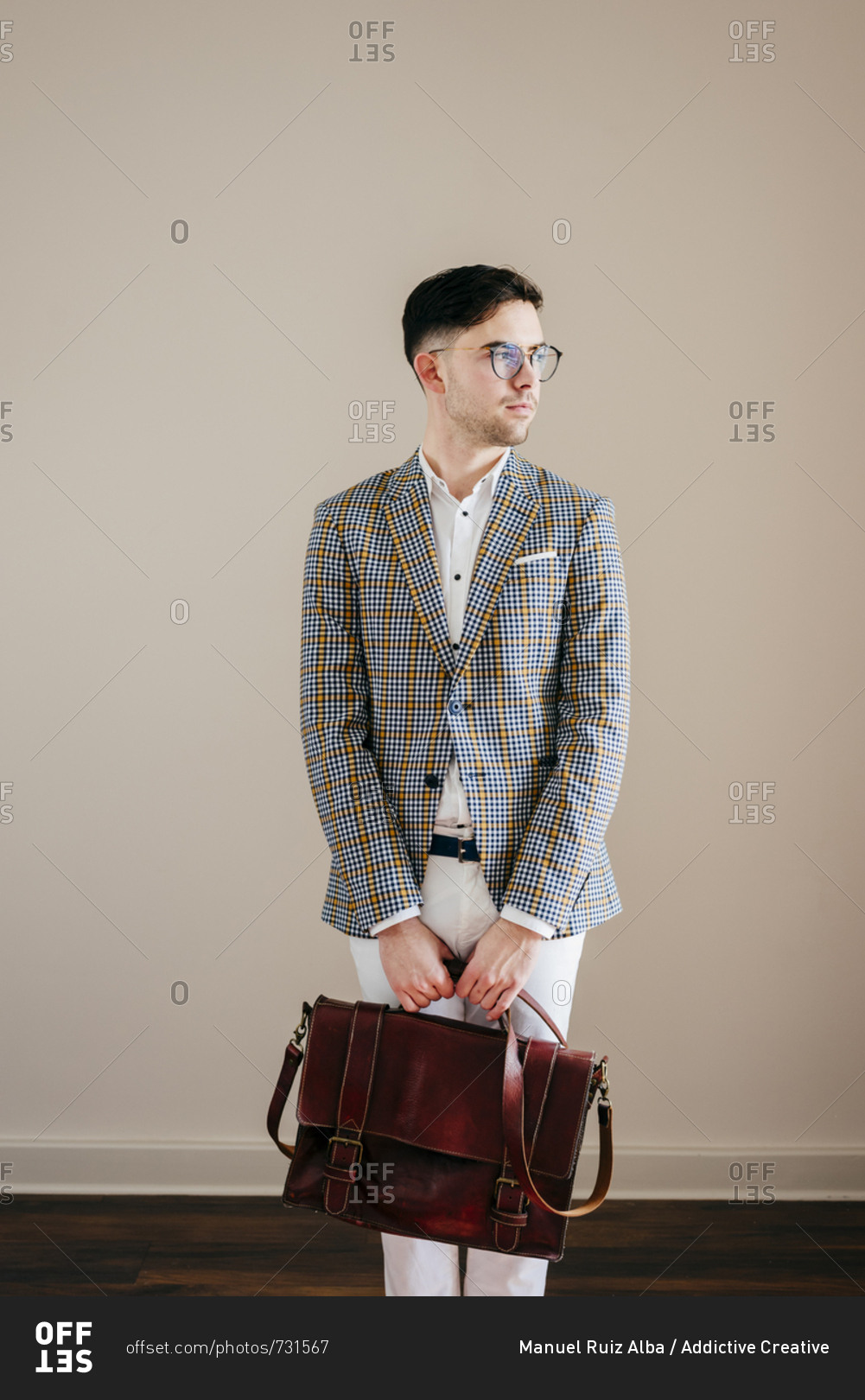 Stylish man in casual jacket