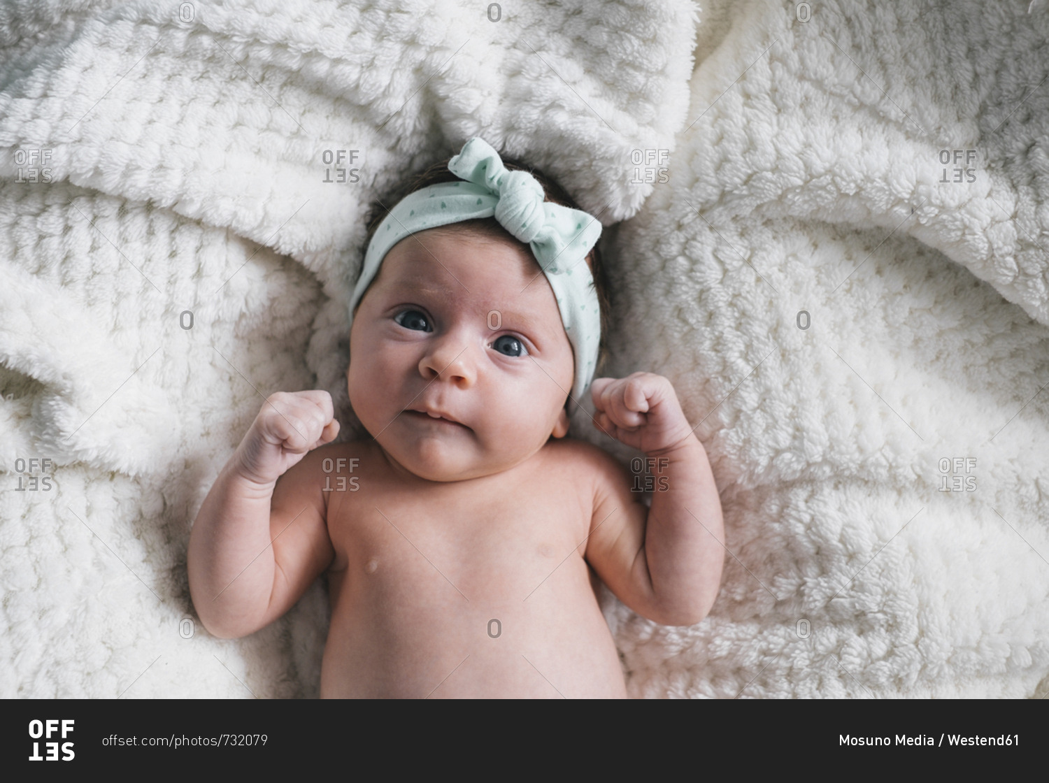 Portrait of baby girl with hair-band