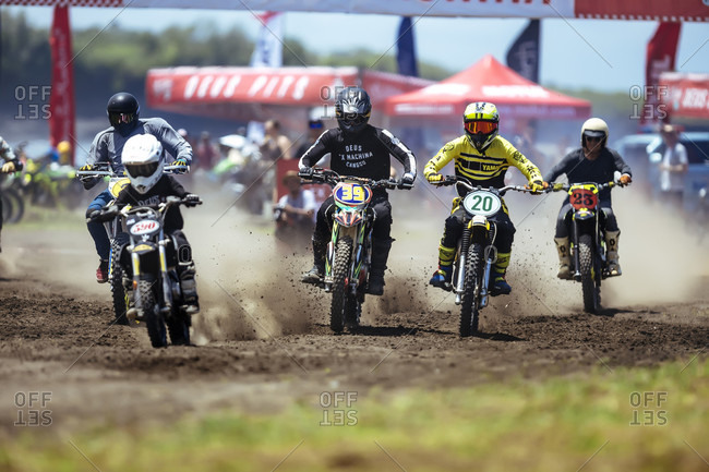 October 13, 2017: Deus Ex Machina motocross competition, Canggu, Bali, Indonesia